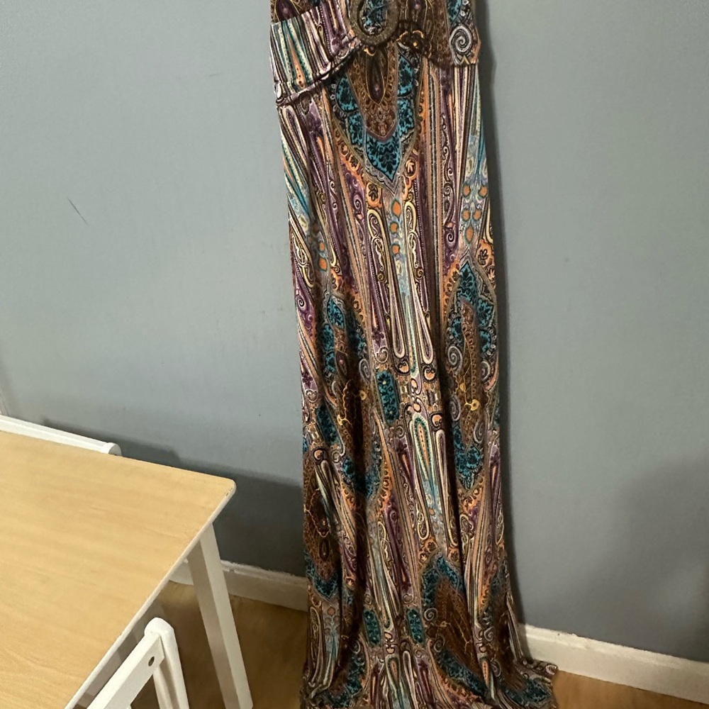 Multicolor Paisley Maxi Dress